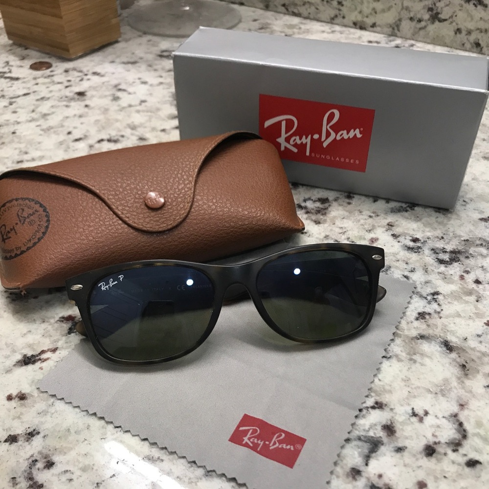 Polarized Ray Ban Wayfarer Matte Turtle